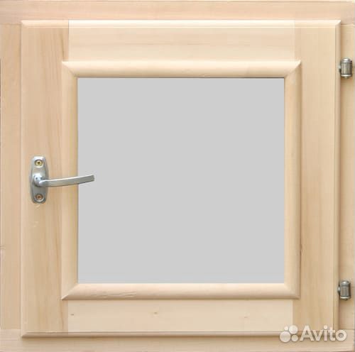 Окно для бани 0,5*0,5 м. (Липа)