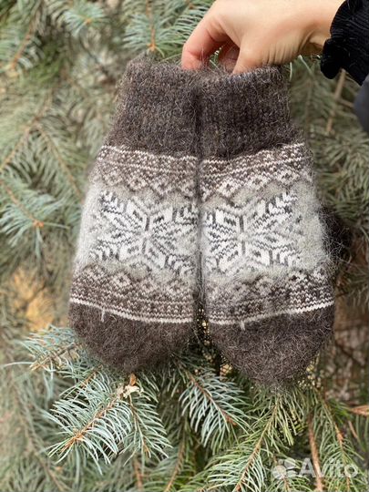 Варежки Износостойкие Теплые из козьего пуха