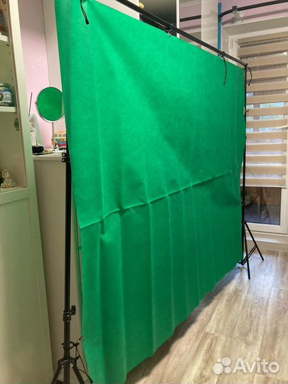 Фотофоны 2Х1.6М красный и синий, зеленый(хромакей)