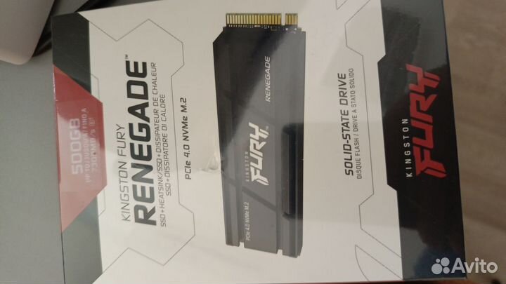 M.2 ssd Kingston Fury Renegate 500gb