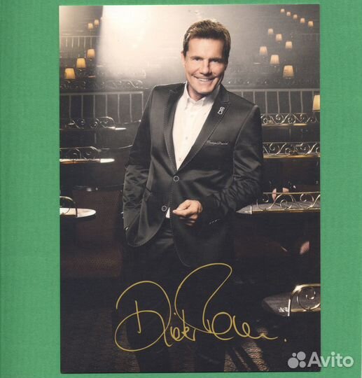 Открытка Дитер Болен Автограф Репринт Dieter Bohle