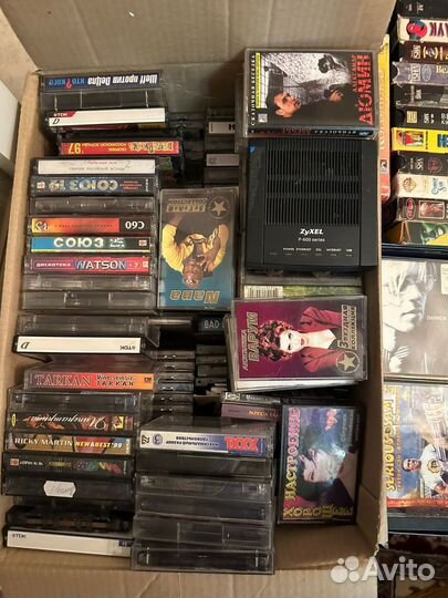 Видео-аудио кассеты, музыкальные диски