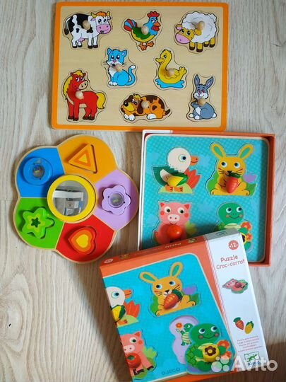 Пазл вкладыш djeco, hape