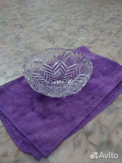 Хрустальная ваза.стопки блюдо