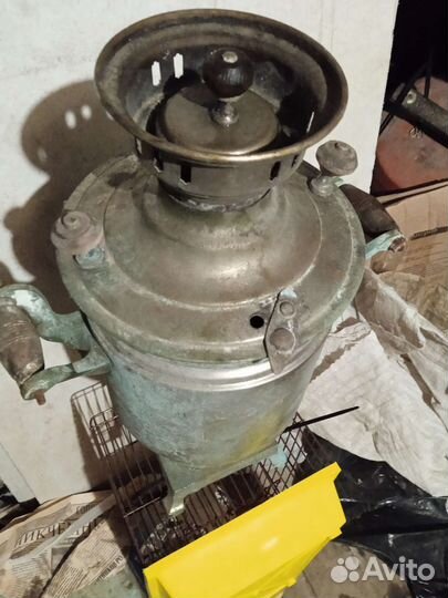Самовар старинный на дровах
