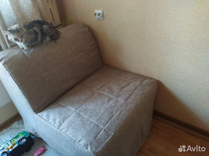 Чехлы на диван и кресло Ликселе IKEA, Аккордеон