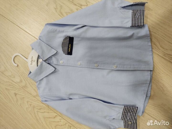 Рубашка голубая