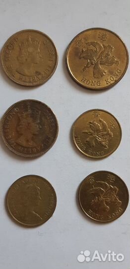 Монеты Гонконг,Малайзия,Тайвань,Тайланд,Индонезия