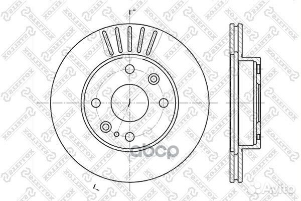 6020-3223V-SX диск тормозной передний Mazda 32