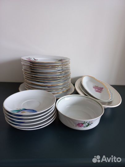 Тарелки, салатники, чашки СССР