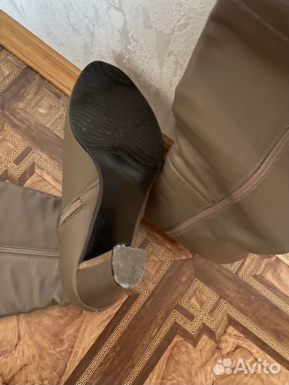 Сапоги женские демисезонные, кожа натуральная