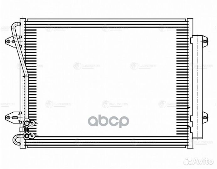 Lrac 181D радиатор кондиционера VW Passat B6/B