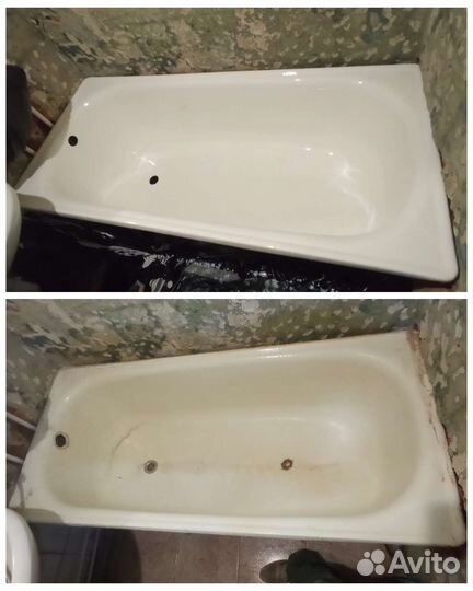 Реставрация ванн жидким акрилом и мрамором