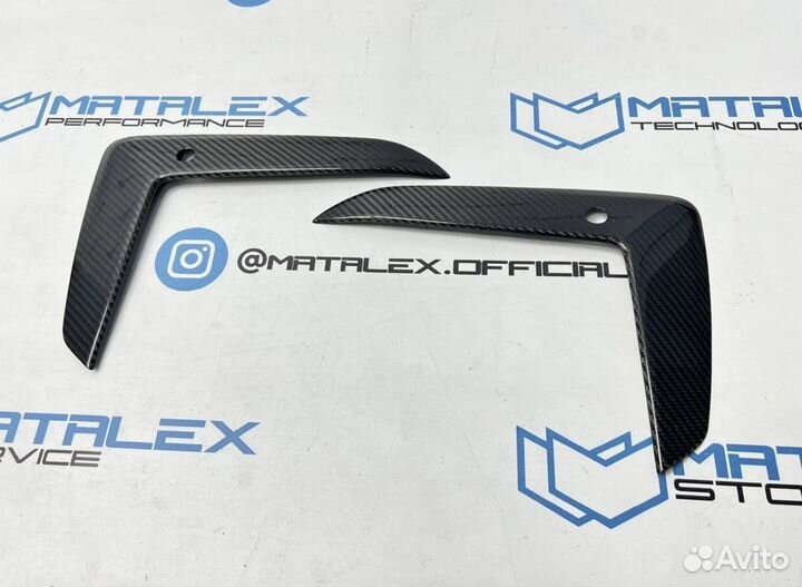 BMW G30 рест карбон вставки в бампер