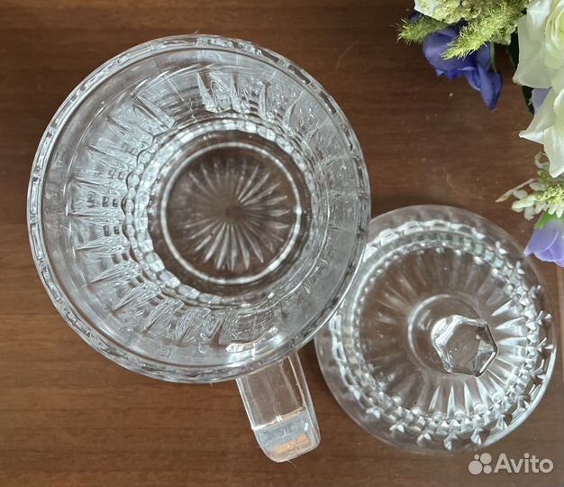 Кружка хрустальная для морса или лимонада (новая)