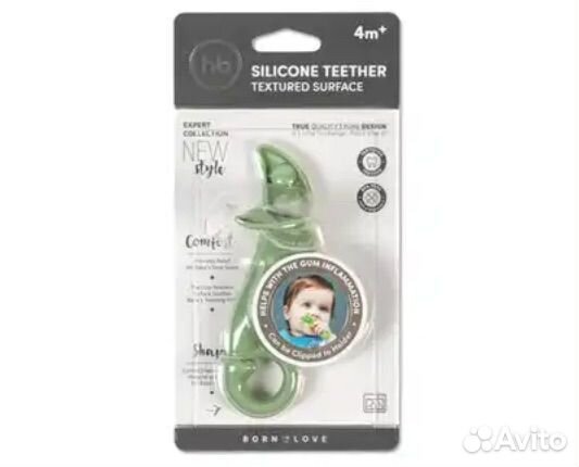 Happy Baby Прорезыватель силиконовый Горошек 4+