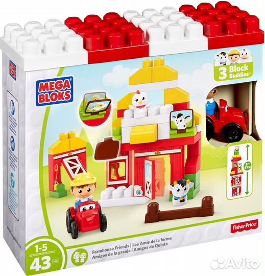 Mega bloks конструктор Ферма