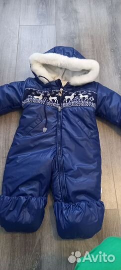 Зимний комбинезон для мальчика 80 размер
