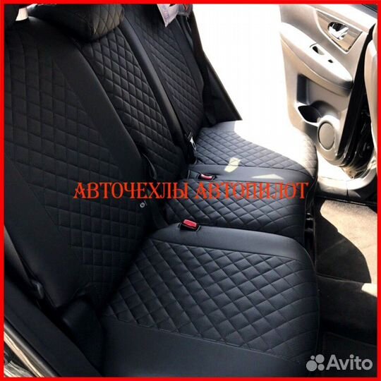 Чехлы Автопилот SsangYong Kyron из экокожи чёрные