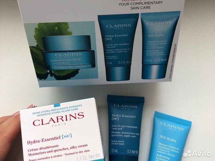 Clarins hydra-essentiel набор