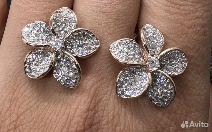 Золотые серьги 583 пробы