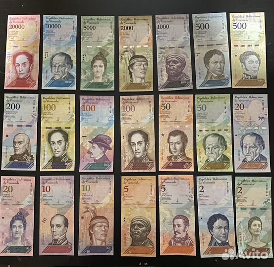 Набор банкнот Венесуэла