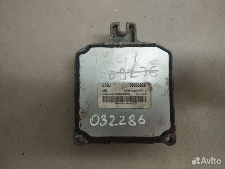 Блок управления двигателем opel astra g (1998 - 2009) 09355929. cssj