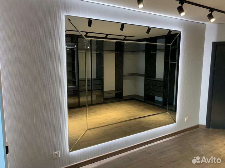 Зеркала на заказ любых размеров, установка