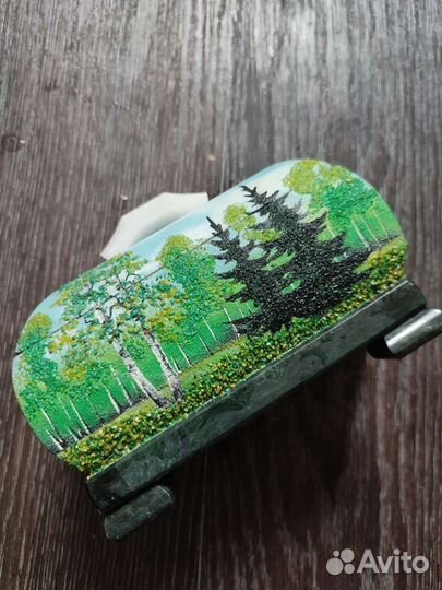 Шкатулка змеевик