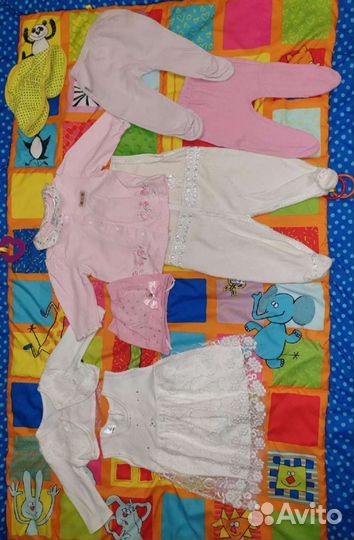 Пакет вещей для девочки 0-6 мес