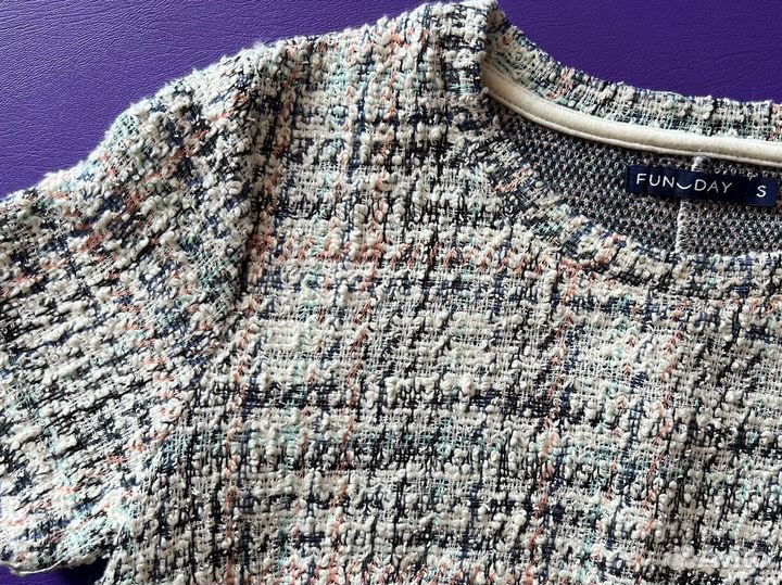 Платье твидовое s