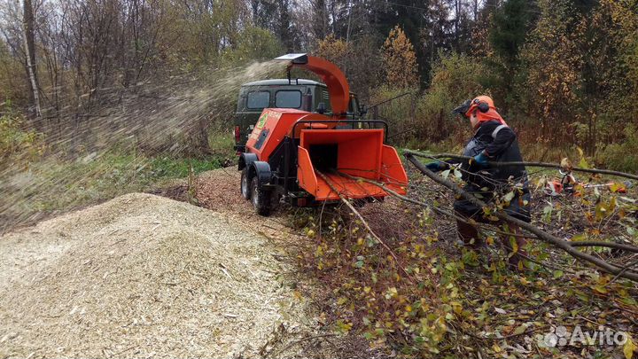 Измельчение веток измельчитель дробилка аренда