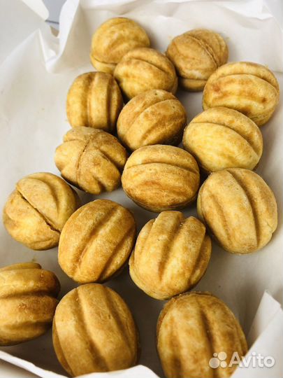 Домашнее печенье орешки со сгущенкой