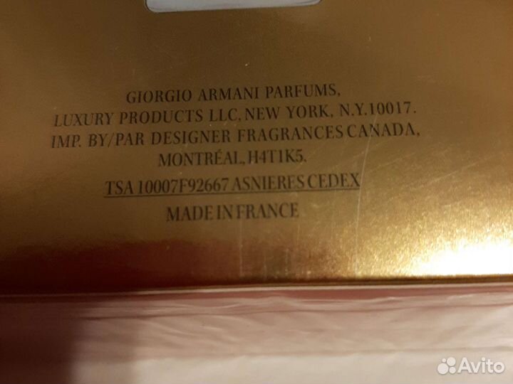 Духи giorgio armani si