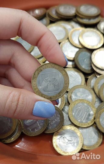 Современные 10 р биметаллические десятки