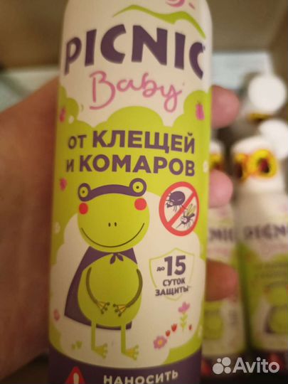 Аэрозоль спрей от комаров, клещей детский picnic