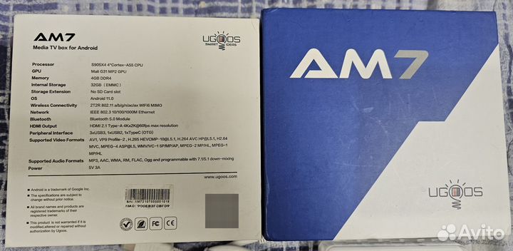 Приставка Ugoos AM6 PRO