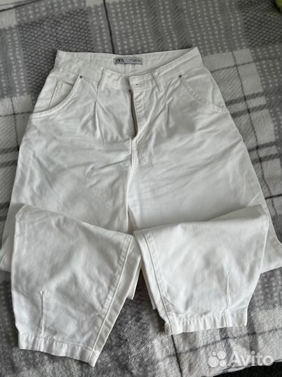Джинсы zara 34 mom