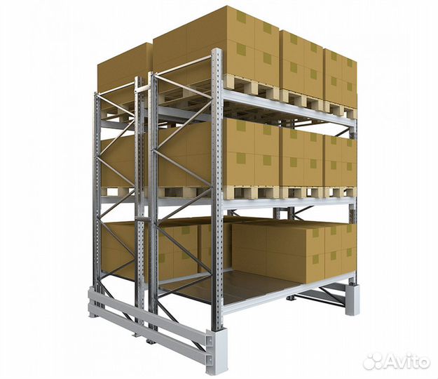 Стеллажи металлические складские
