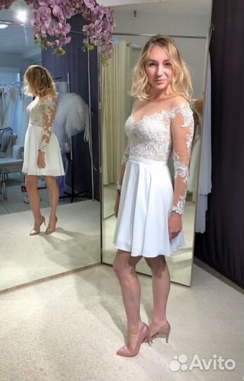 Свадебное платье с 3 вида юбок и фата