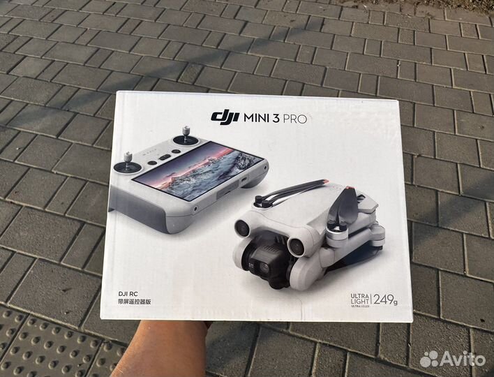 Квадракоптер dji mini 3 pro с экраном