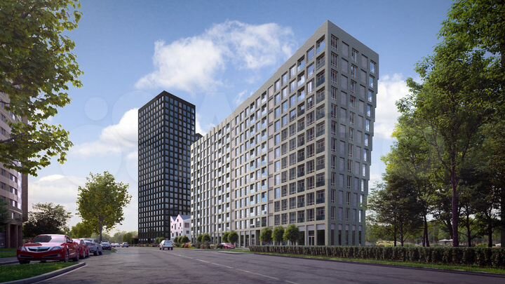 2-к. квартира, 46,5 м², 9/25 эт.