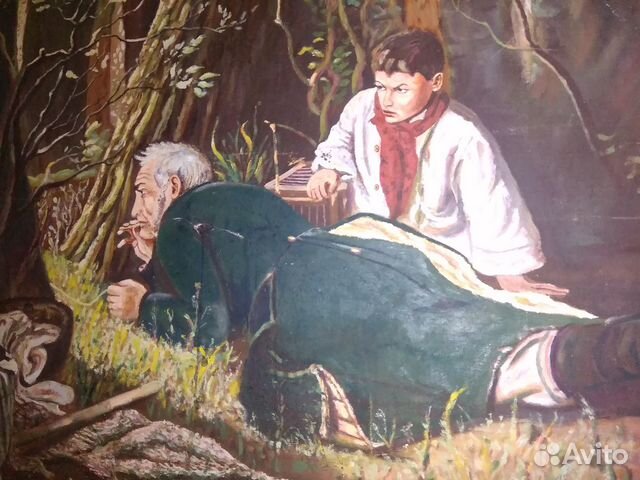 Картина СССР маслом на холсте