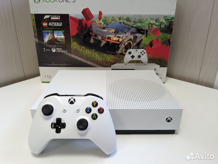 Xbox One s 1tb + игры. Как новый