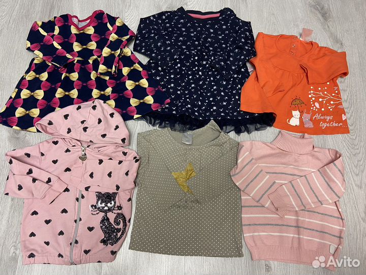 Пакет вещей на девочку 74-80 р
