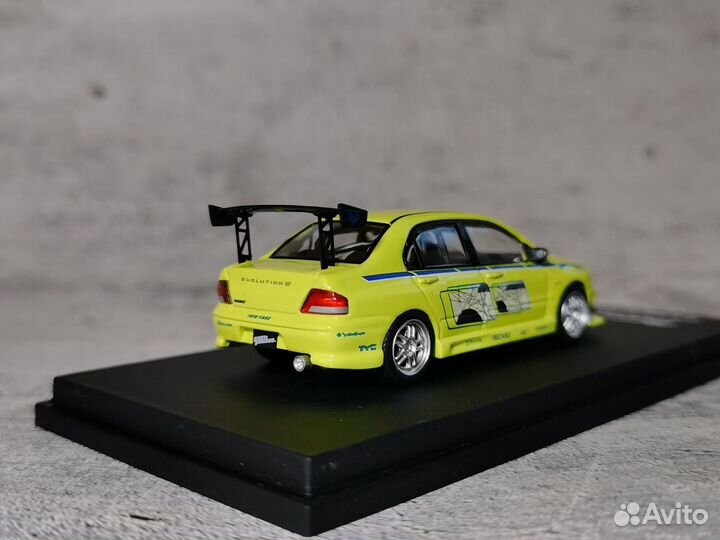 Mitsubishi lancer evolution 7 форсаж модель 1:64