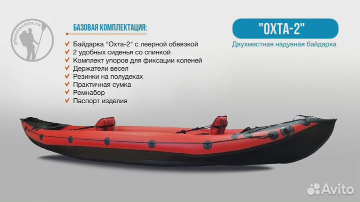 Двухместня байдарка Охта-2