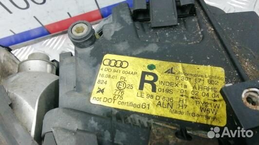 Фара правая audi A8 D2 (TML11MU01)