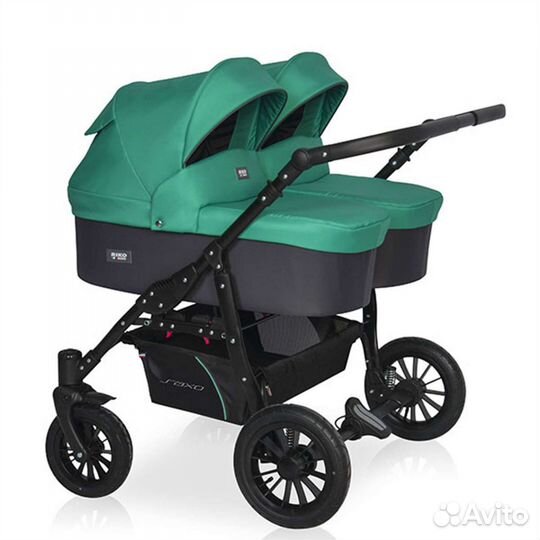 Коляска для двойни 2 В 1 riko basic saxo 01
