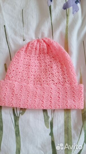 Шапка женская вязаная ручная работа